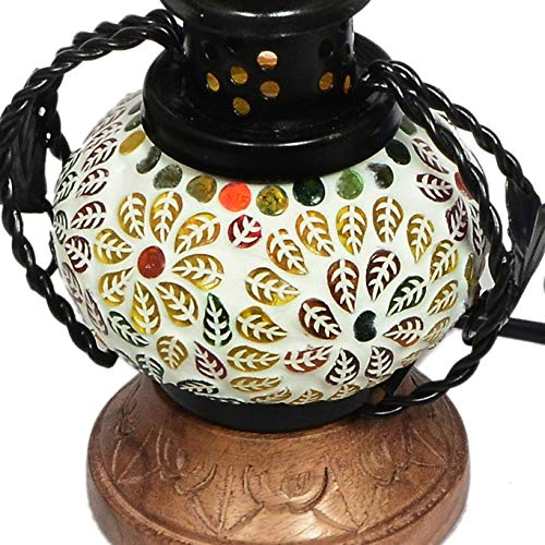 Handmade Wooden & Iron Electric Hanging Lantern