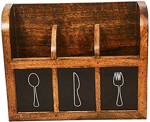 Handcrafted Wooden Cutlery Stand