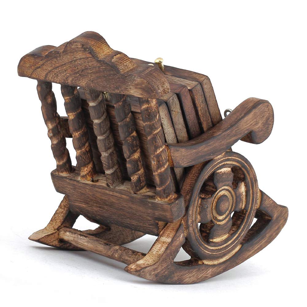 Antique Miniature Chair Wooden Coaster