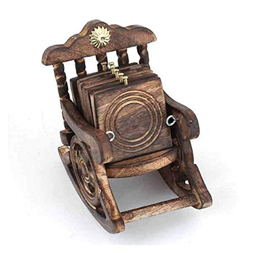 Antique Miniature Chair Wooden Coaster