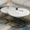 Gold Metal Frame and a Sophisticated MDF Faux Marble Top