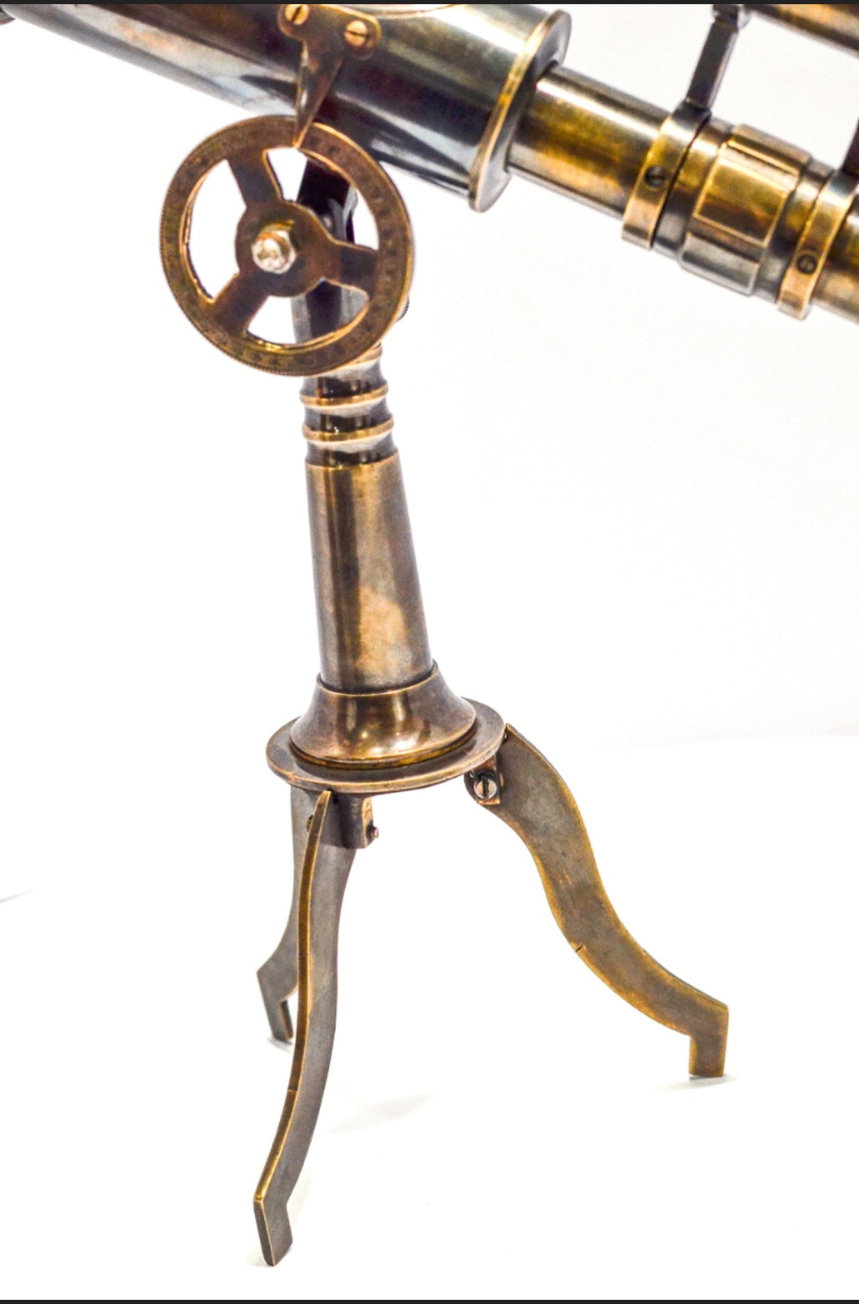 Antique Brass Fully Functional Telescope