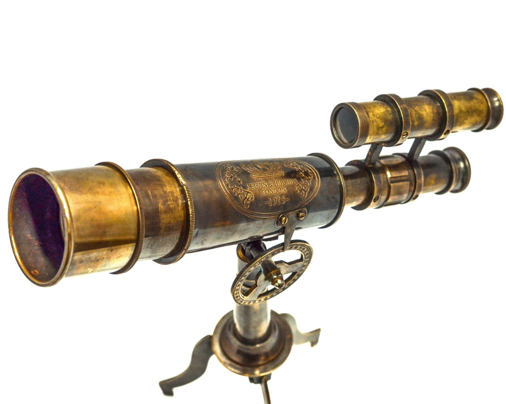 Antique Brass Fully Functional Telescope