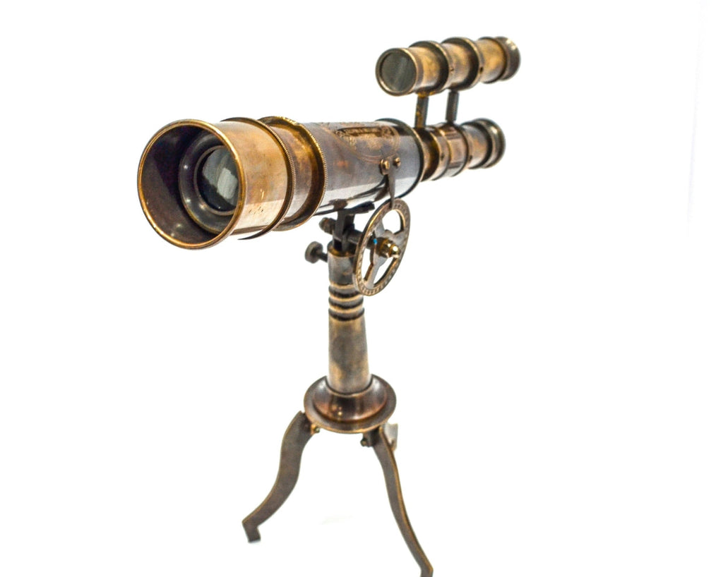 Antique Brass Fully Functional Telescope