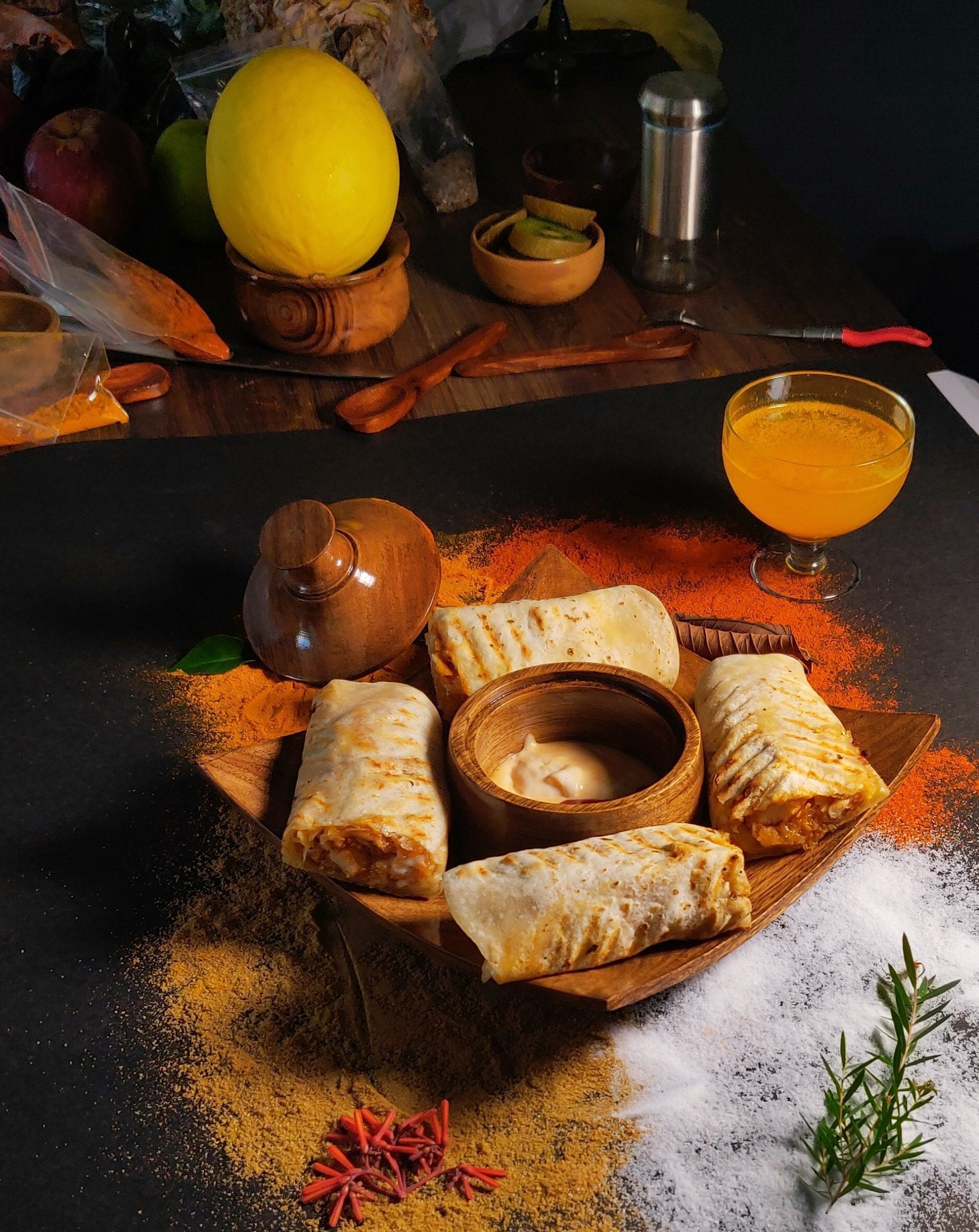 Handcrafted Royal Look Serving Platter || Acacia Wood || Food Safe