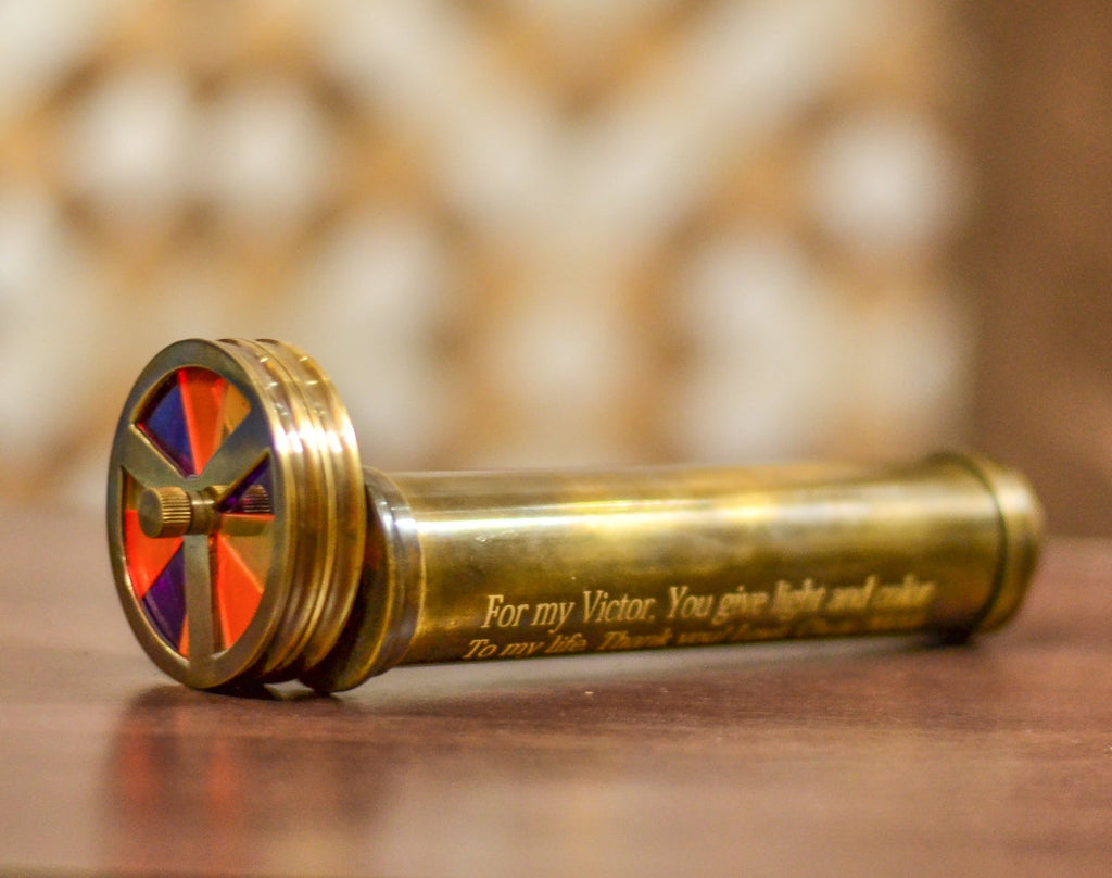 Classic Kaleidoscope || Multicolor Kaleidoscope || Gold Brass Kaleidoscope