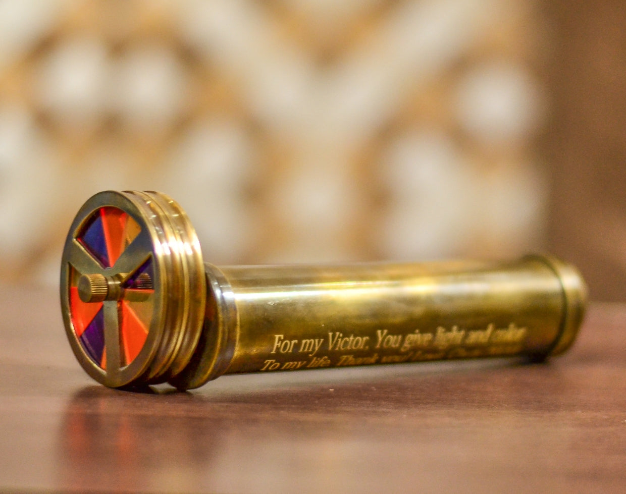 Classic Kaleidoscope || Multicolor Kaleidoscope || Gold Brass Kaleidoscope