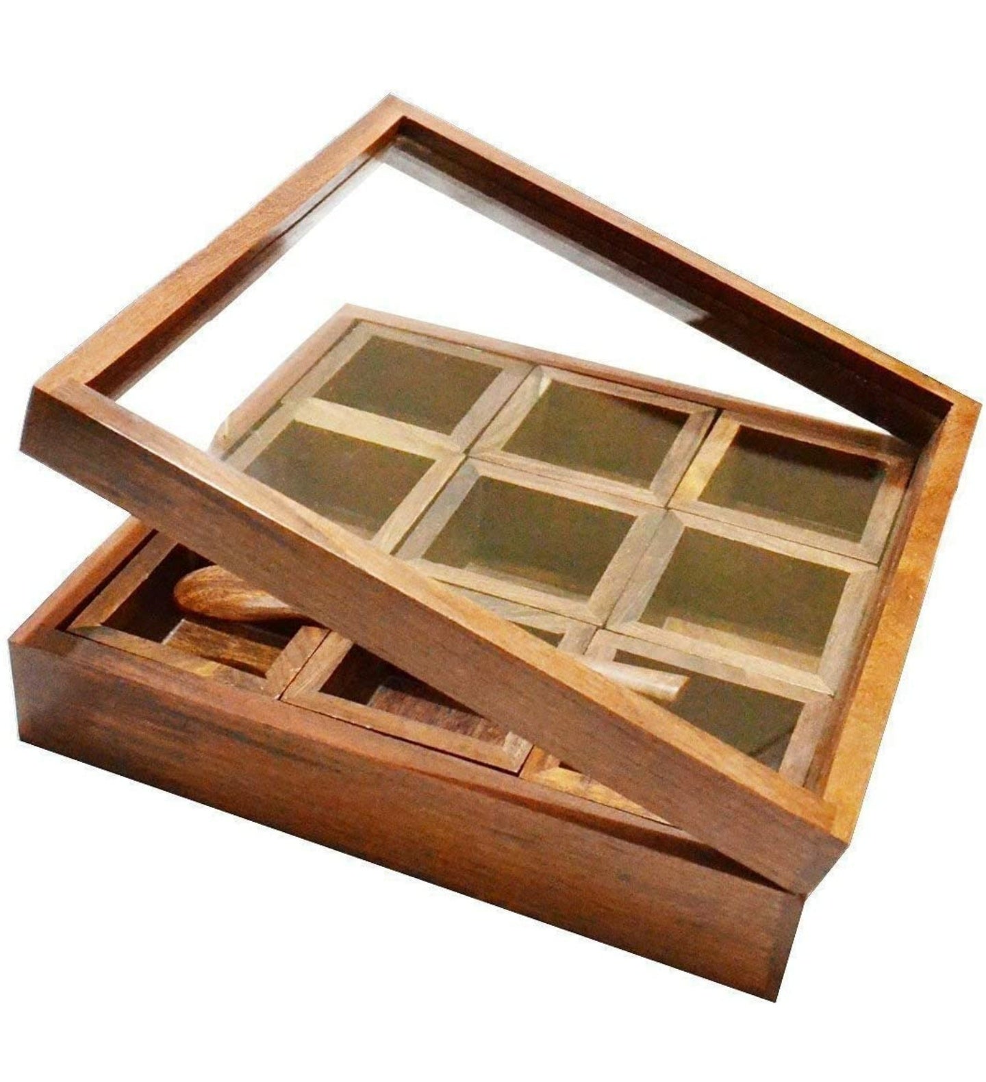 Handcrafted Sheesham wooden spice box 