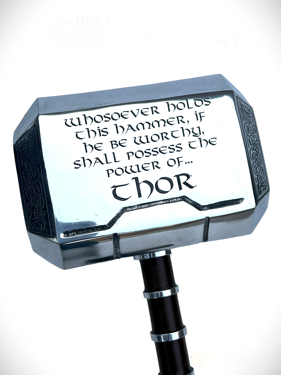 God Of Thunder Metal Hammer - Inscribed Hammer 1:1 Replica By Kraftsone