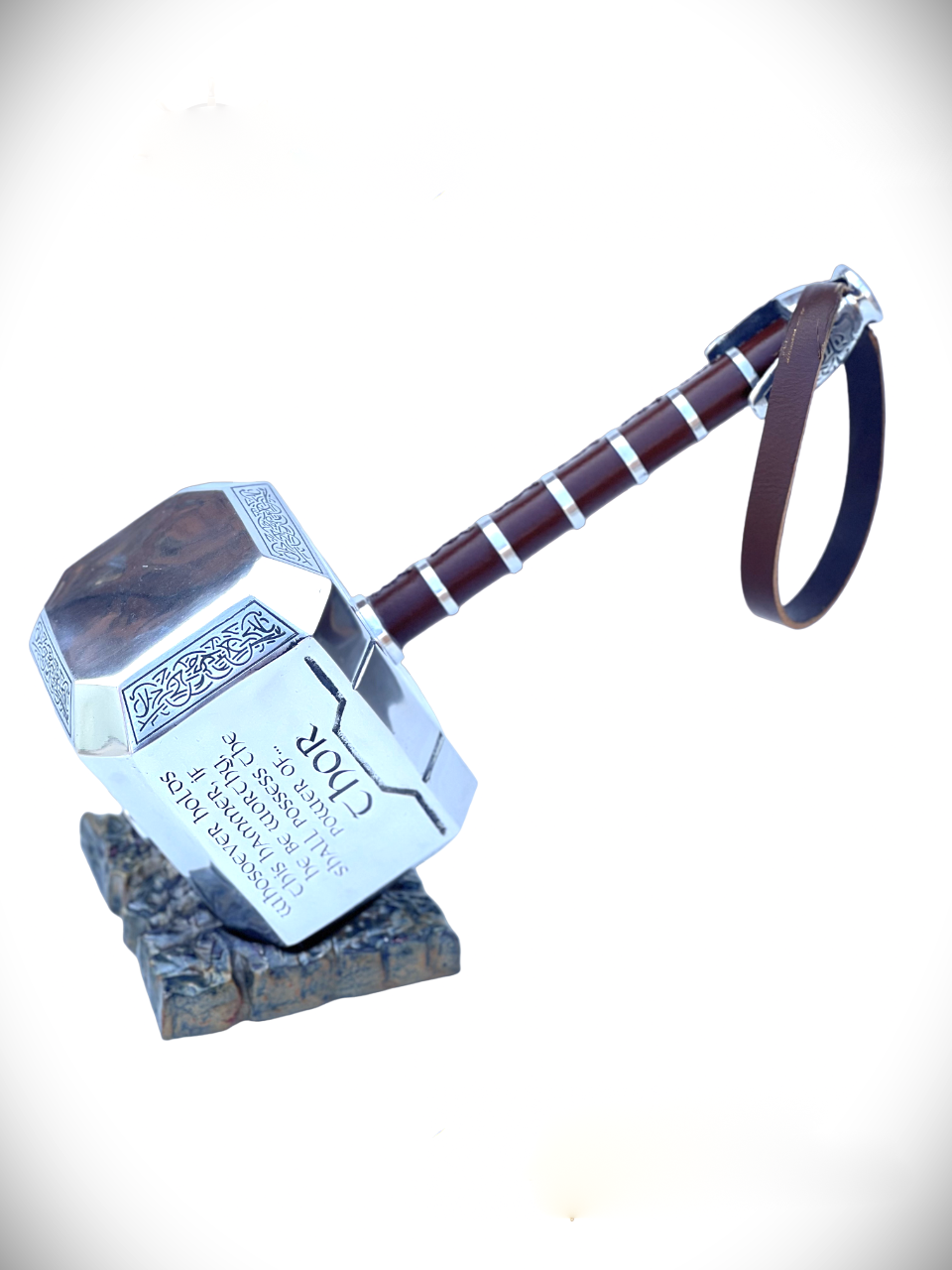 God Of Thunder Metal Hammer - Inscribed Hammer 1:1 Replica By Kraftsone