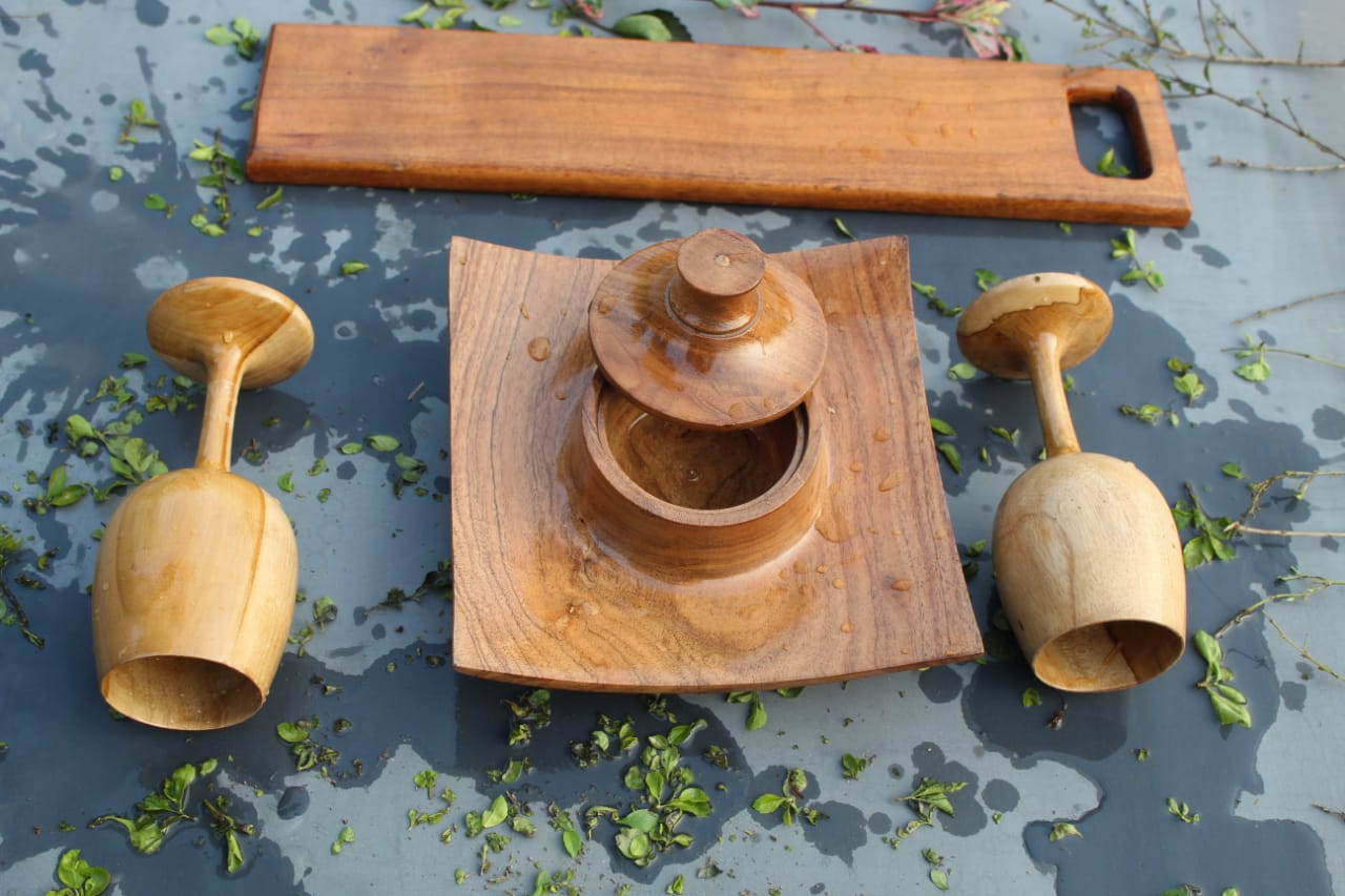 Kraftsone Combo Set || Acacia wood || Water Resistant