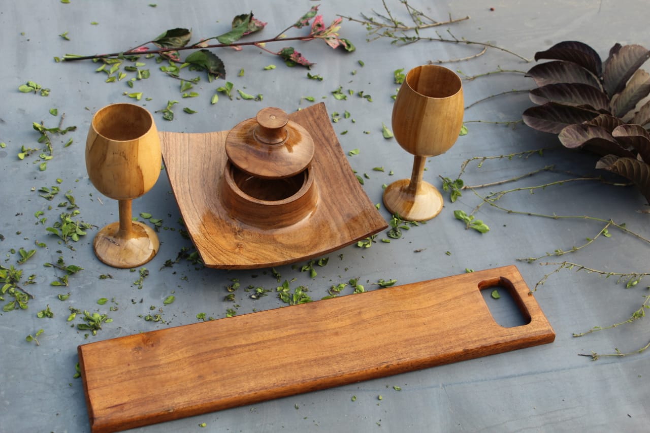 Kraftsone Combo Set || Acacia wood || Water Resistant