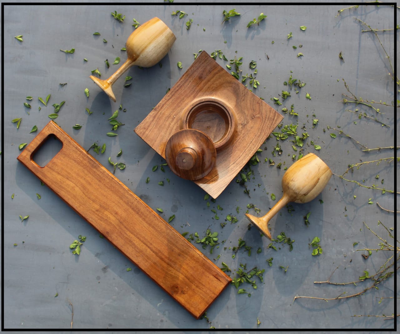 Kraftsone Combo Set || Acacia wood || Water Resistant