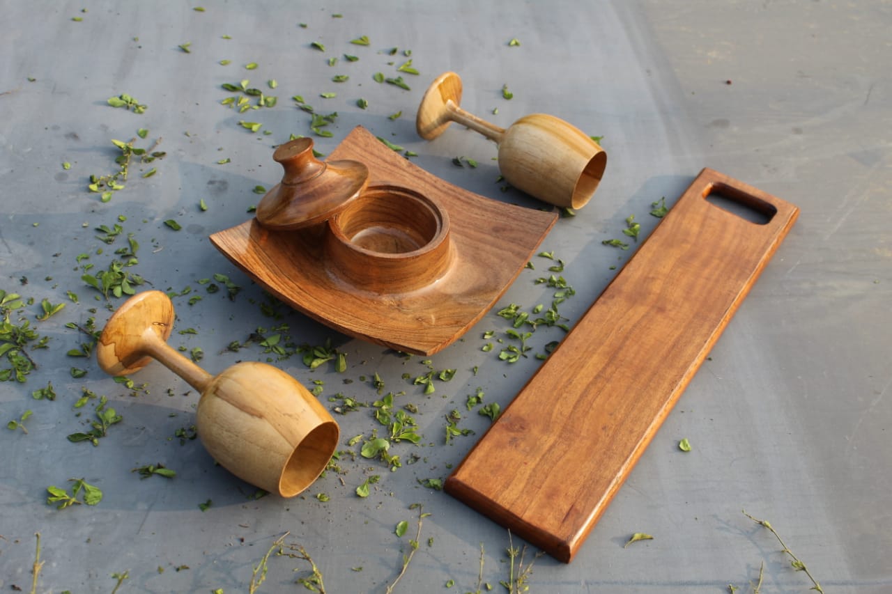 Kraftsone Combo Set || Acacia wood || Water Resistant