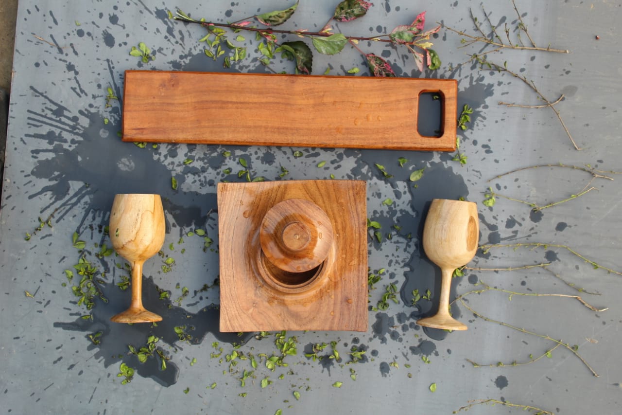 Kraftsone Combo Set || Acacia wood || Water Resistant