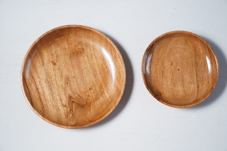 Acacia Wood Platter Set of 6 || Food Grade || Water Resistant