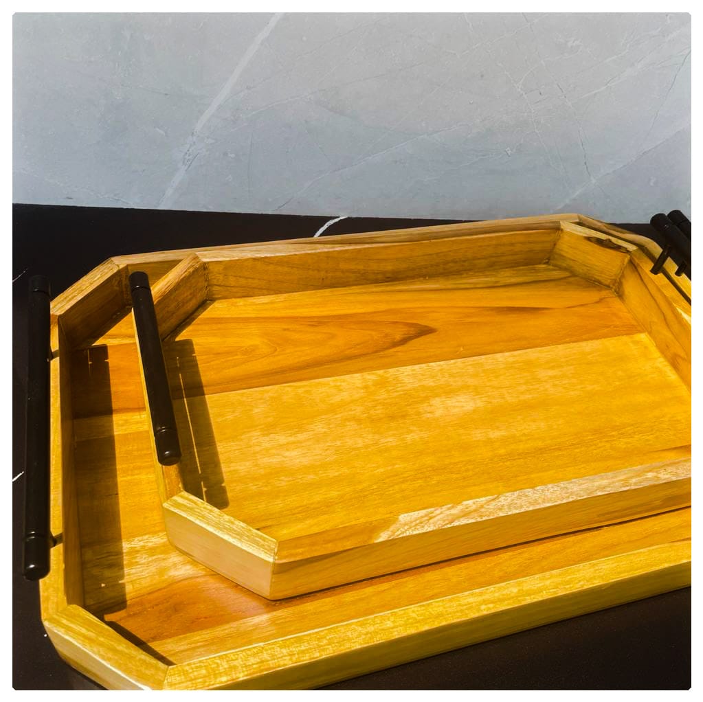 wooden servin tray teak wood tray