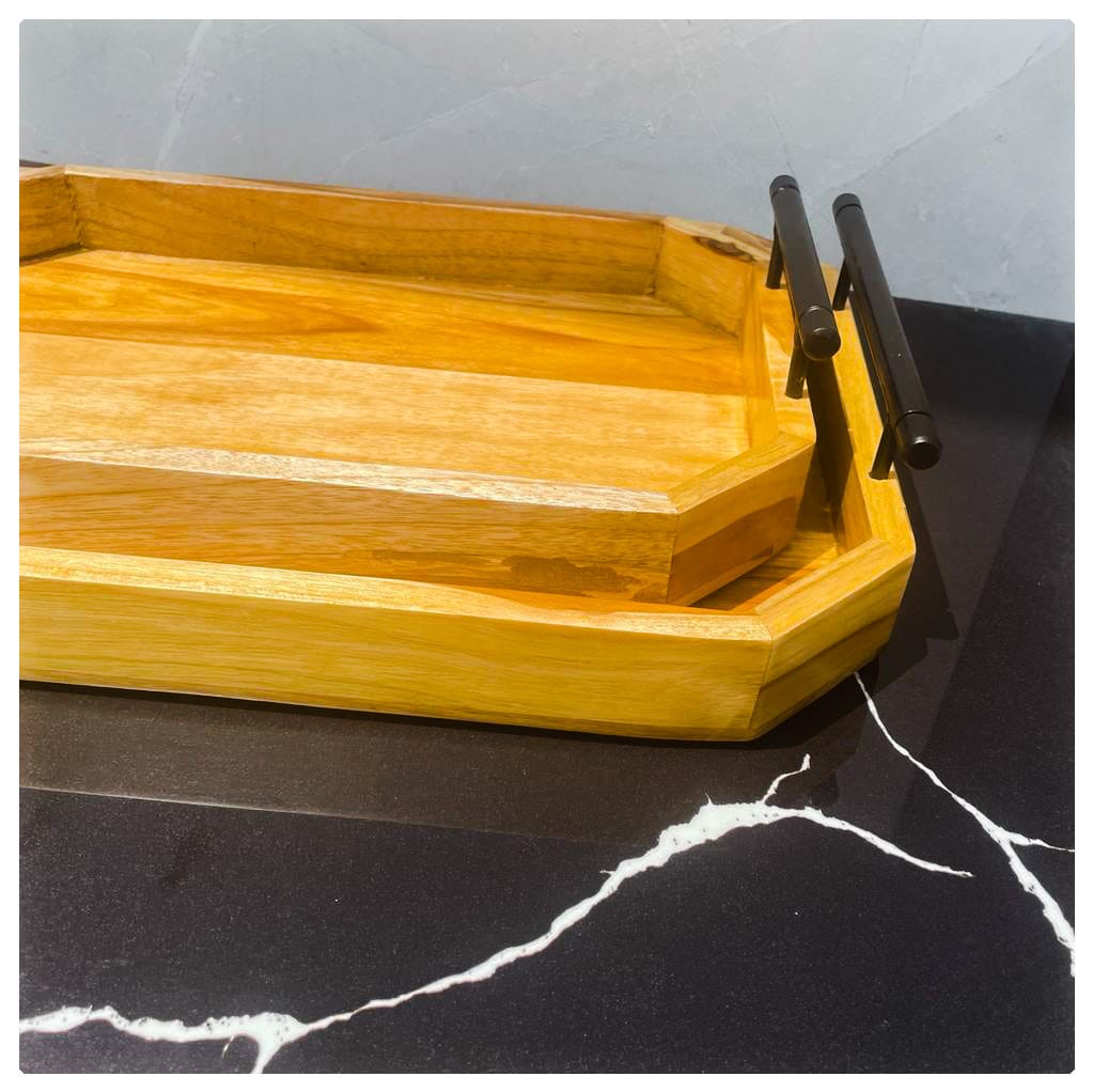 wooden serving tray