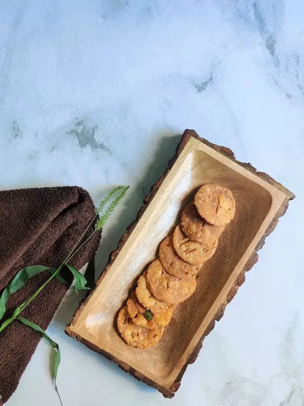 Antique Style Bark Serving Platter