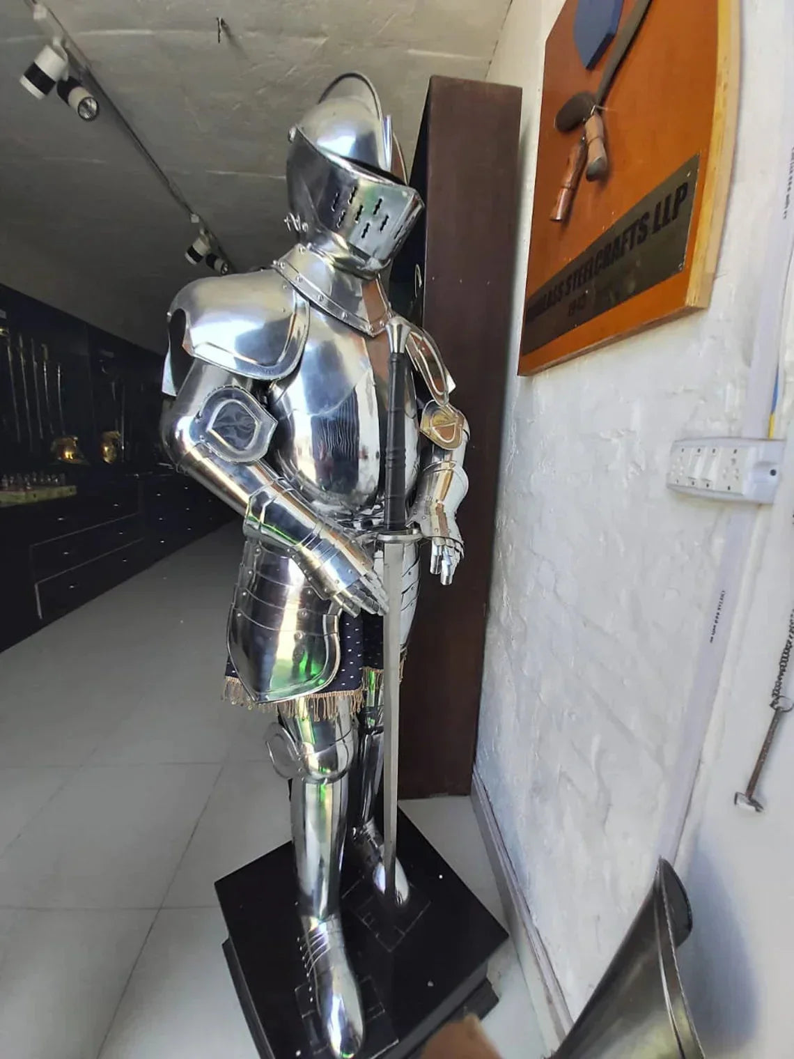 HANDCRAFTED ARMOUR REAL STEEL KNIGHT FULL BODY SUIT- BY KRAFTSONE
