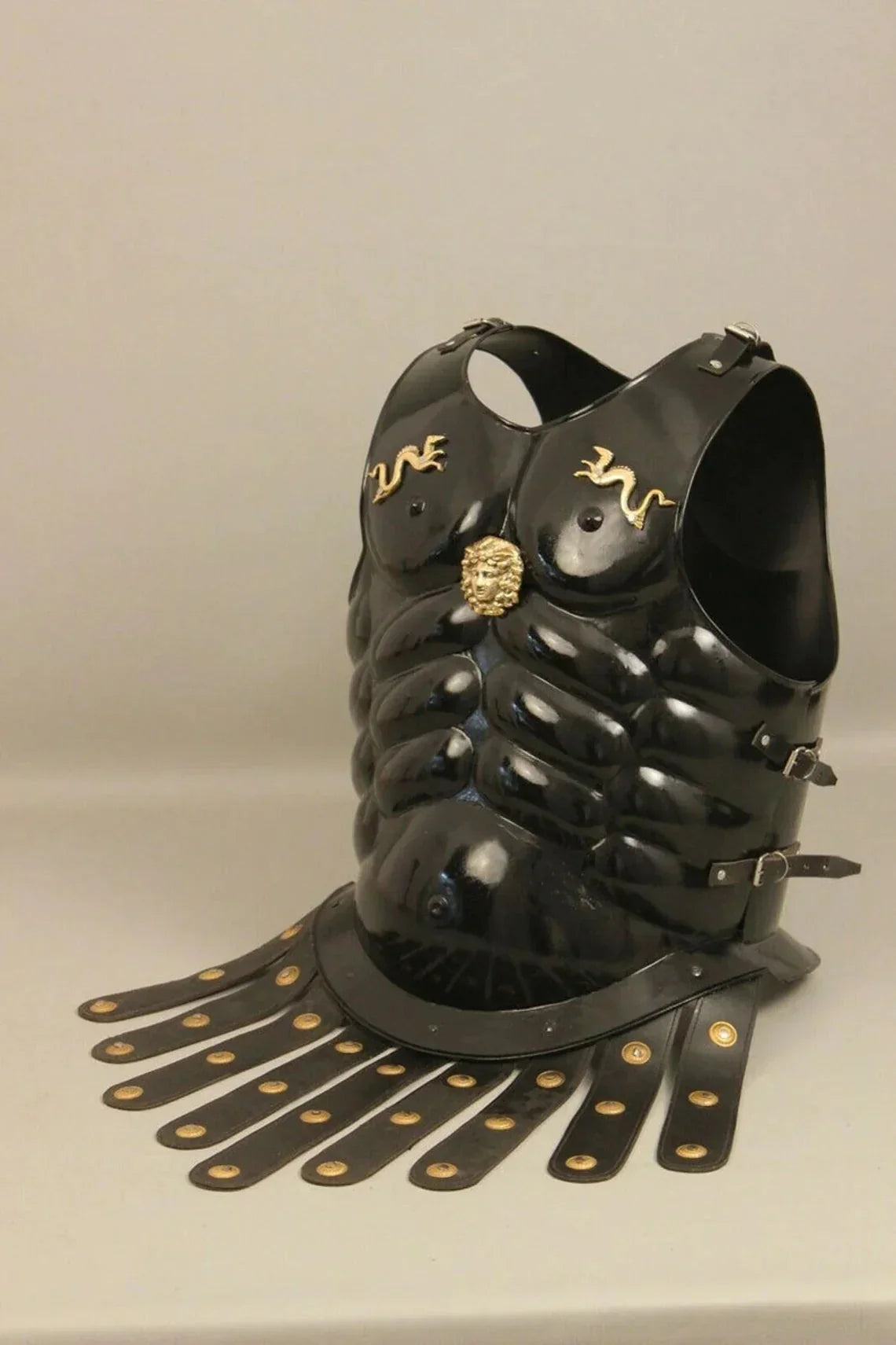 300 Medieval King Leonidas Spartan Helmet With Muscle Jacket War and Armour Shield