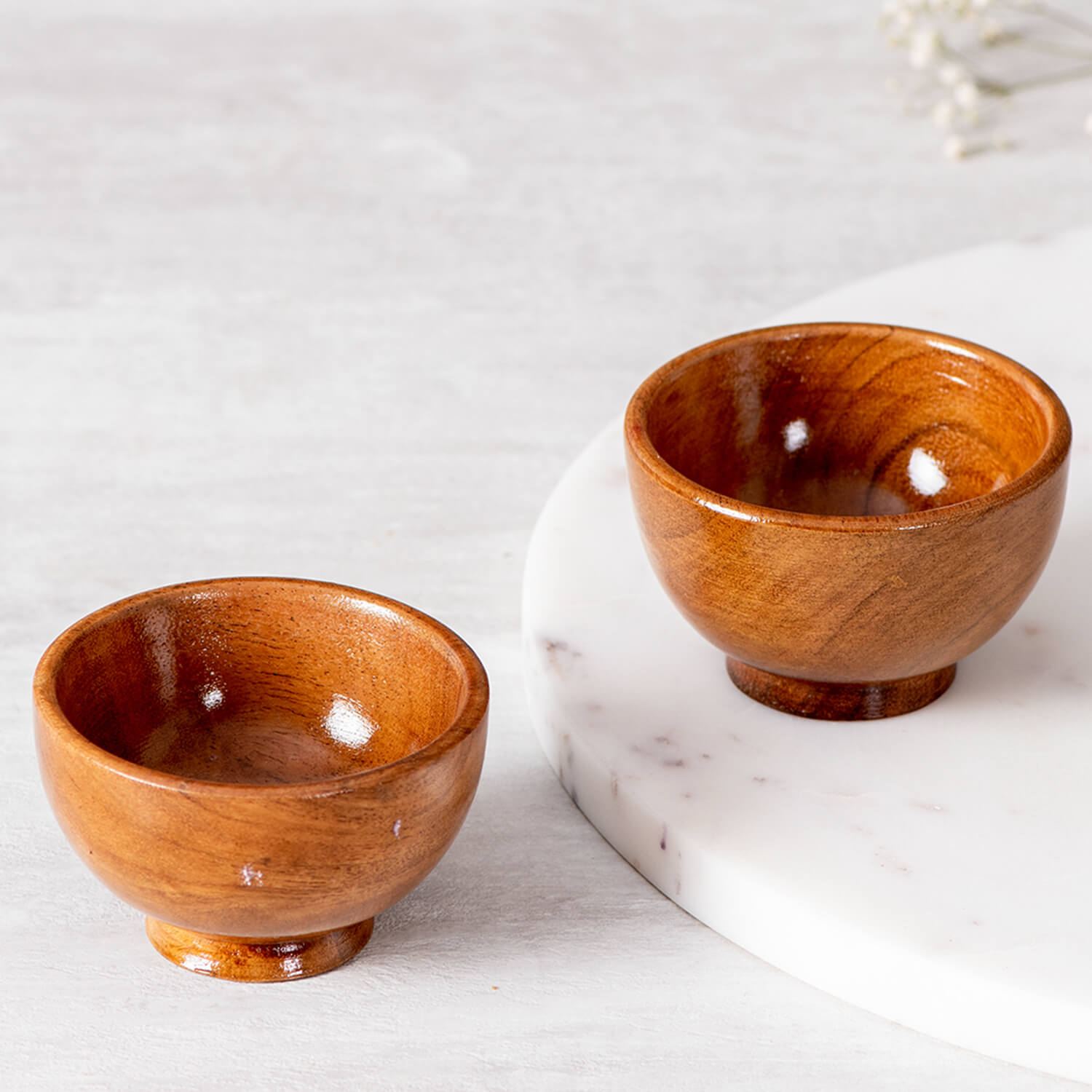 Brown Handcrafted Small Wooden Bowls Online  