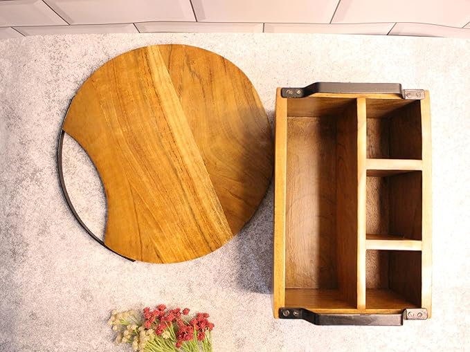 Chopping Board and Cutlery Stand Combo II Food Grade II Water Resistant