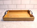 Beautiful Tray Combo with Iron Handle || Acacia Wood || Water Resistant